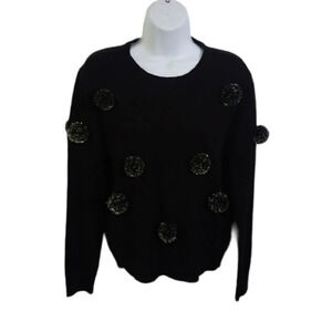 Jacqueline  de Yong Knit Sweater, Gold/Black, S